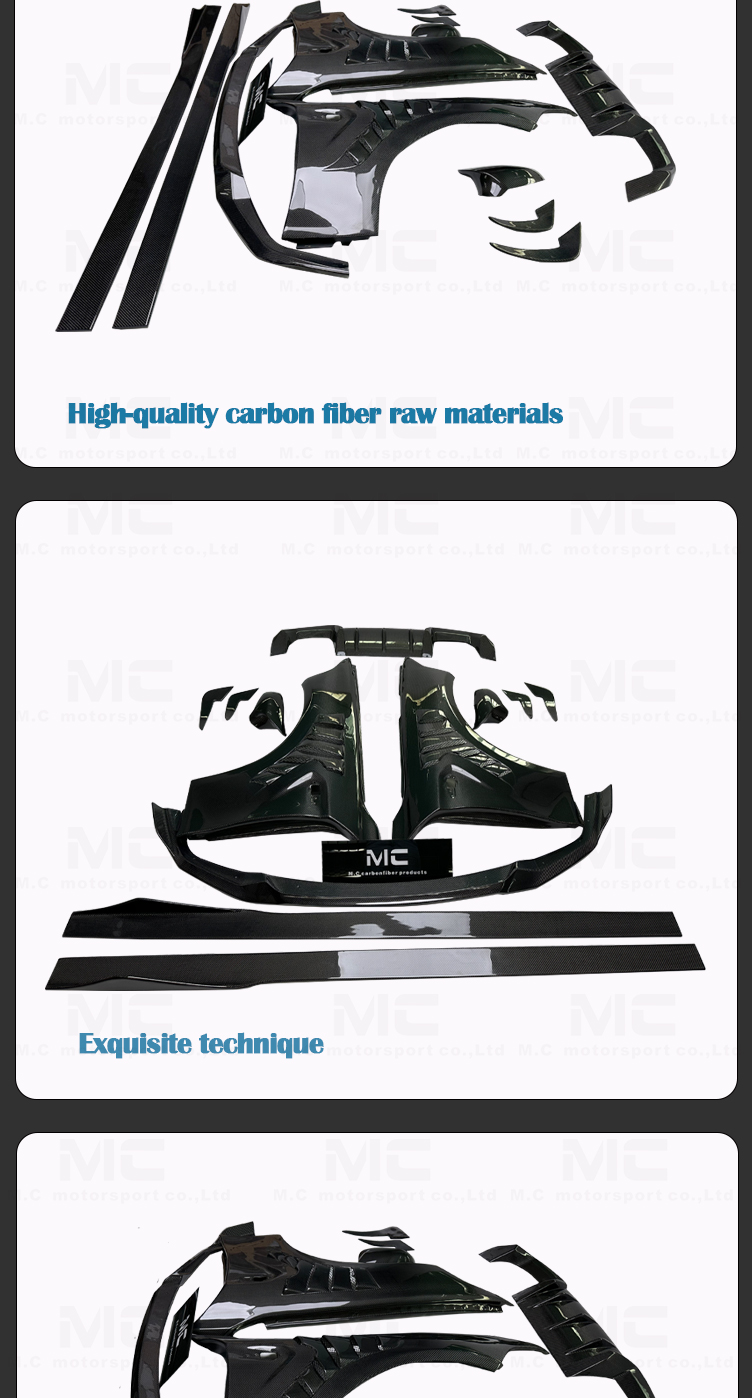 For M2C Carbon Fiber Body Kits Side Skirts front lip Panel Splitter Lip For 2 Series BMW F87 M2C 2016 -up body kits