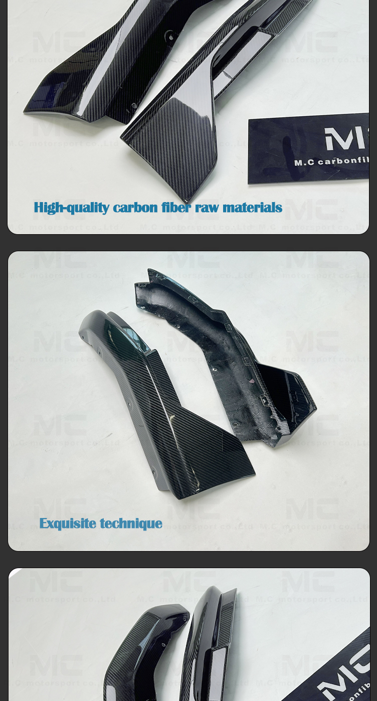 For BMW G80 G82 M3 M4 Dry Carbon Fiber Rear Splitter