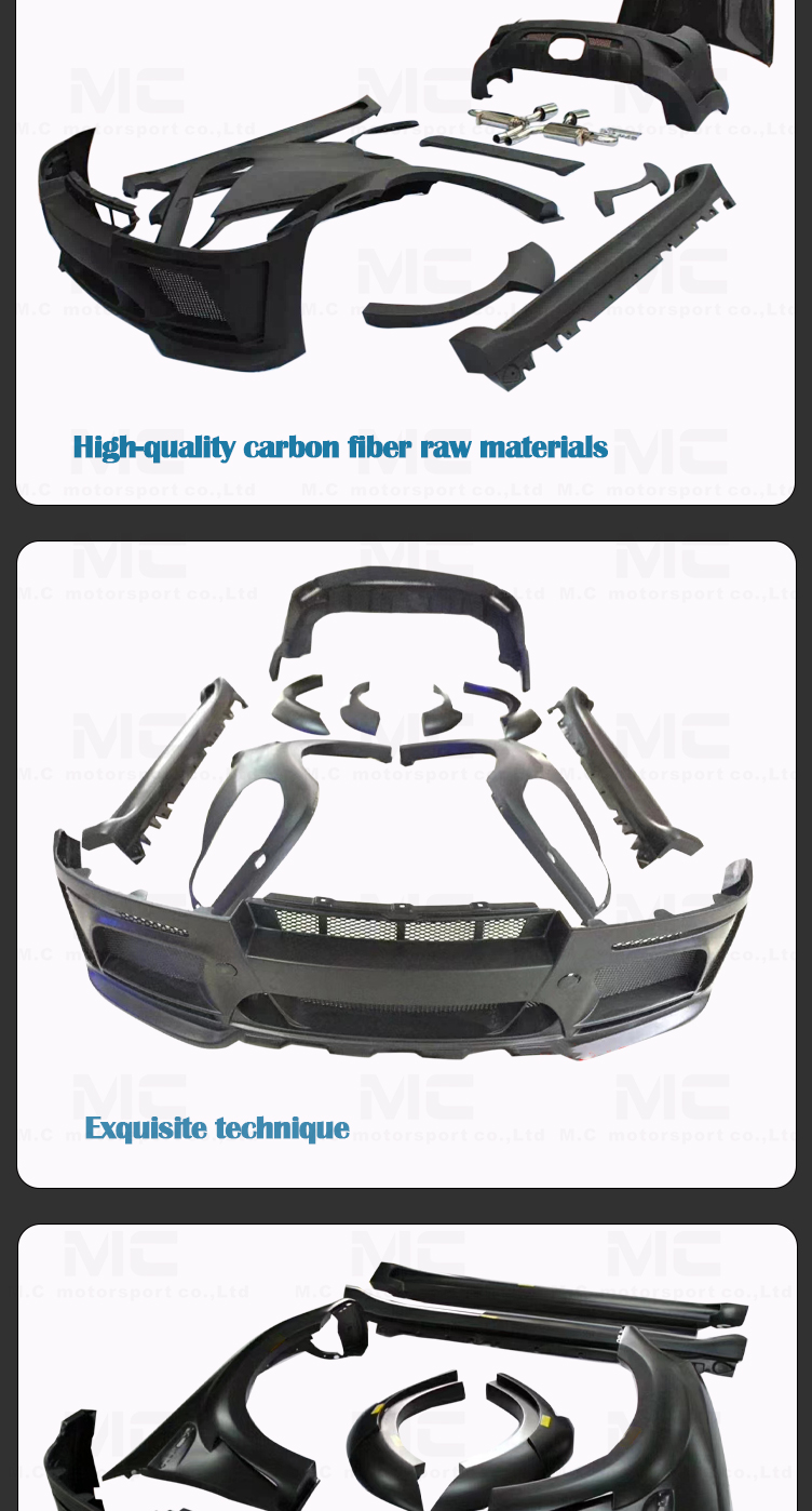 For BMW E70 Fiberglass Body Kits HM Style