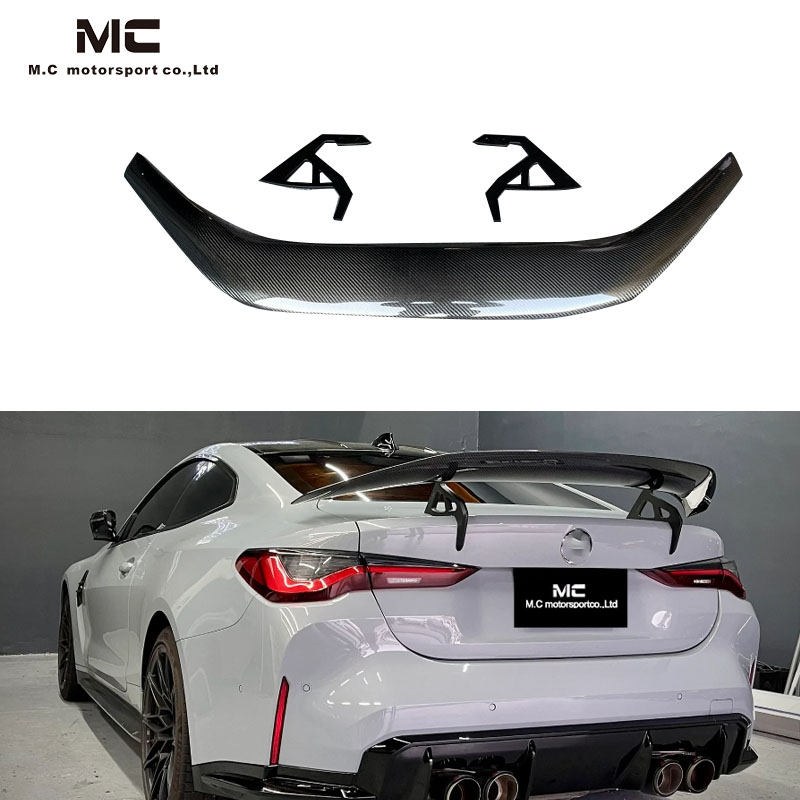 For BMW G22 G82 Carbon Fiber AD Style Rear Spoiler