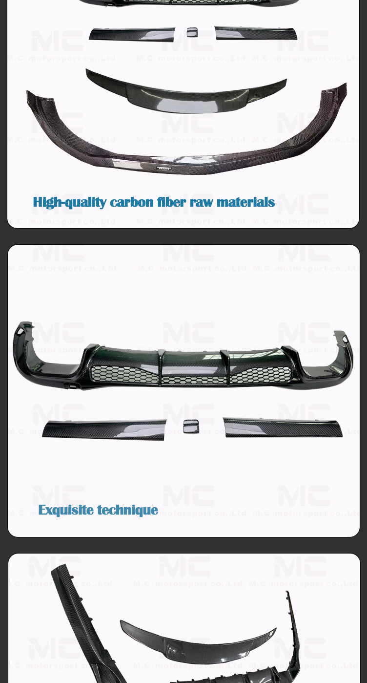 For Mercedes Benz S Class W223 Carbon Fiber Body Kits