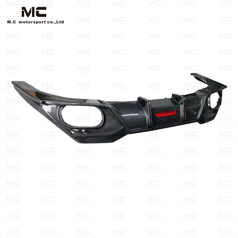 For BMW 8 Series G14 G15 G16 Carbon Fiber Body Kits Front Lip Rear Diffuser With Led Light
