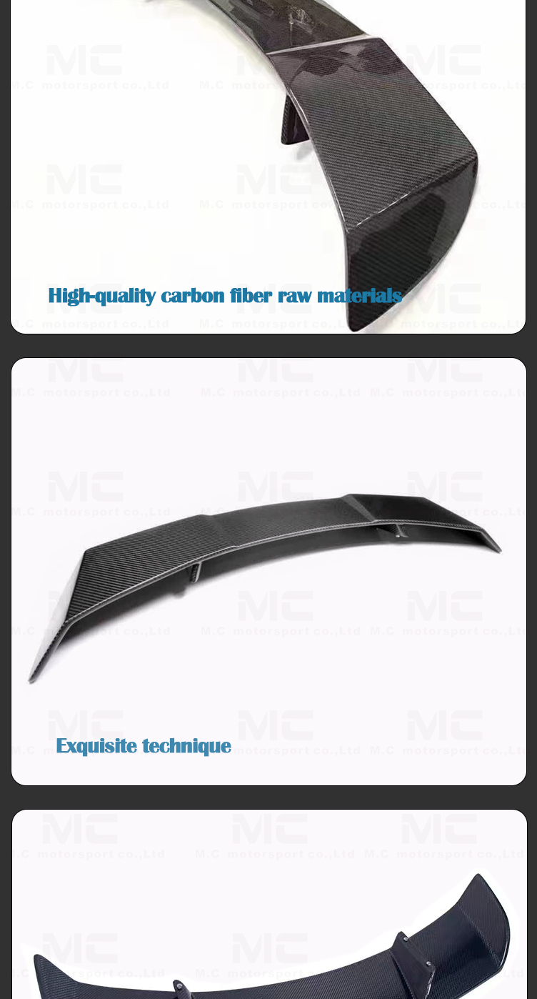 For Mercedes Benz A Class W176 Carbon Fiber R Style Roof Spoiler