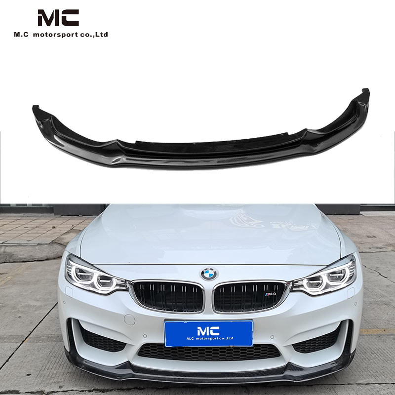 For BMW M3M4 F80 F82 Carbon Fiber V Style Front LIP
