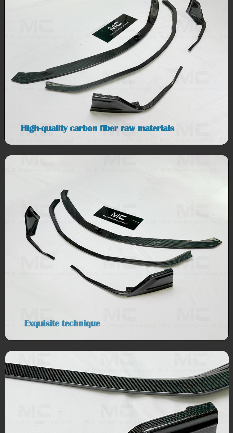 For Toyota Supra A90 A91 MK GR Carbon Fiber MZ Speed Front Lip
